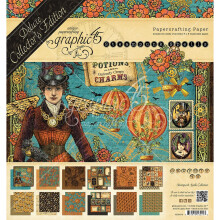 Graphic 45 Double-Sided Paper Pad 8"X8" 24/Pkg-Steampunk Spells -G4502479
