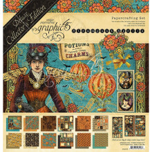 Graphic 45 Deluxe Collector's Edition Pack 12"X12"-Steampunk Spells -G4502478