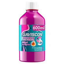 Gaviscon Double Action Liquid Heartburn and Indigestion Relief, Mint Flavour, 600ml