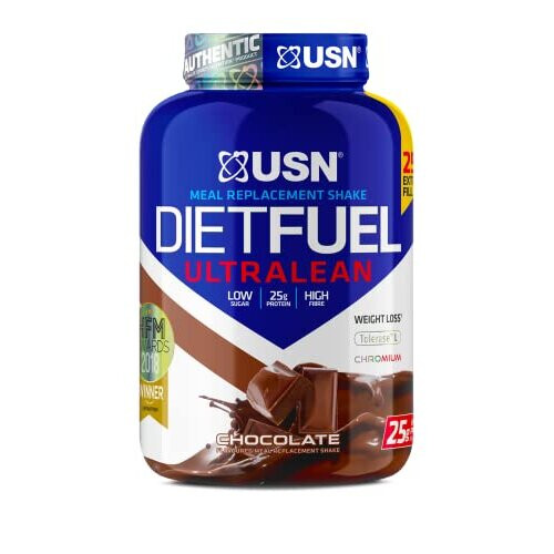 USN USN Diet Fuel UltraLean Chocolate 2.5KG: Meal Replacement Shake, Diet Protein Powders for Weight Control and Lean Muscle Development