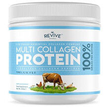 Multi Collagen Protein Powder (200g) - Types I, II, III, V & X - Hydrolyzed Grass Fed Bovine, Wild Caught Fish, & Free-Range Chicken & Eggshell