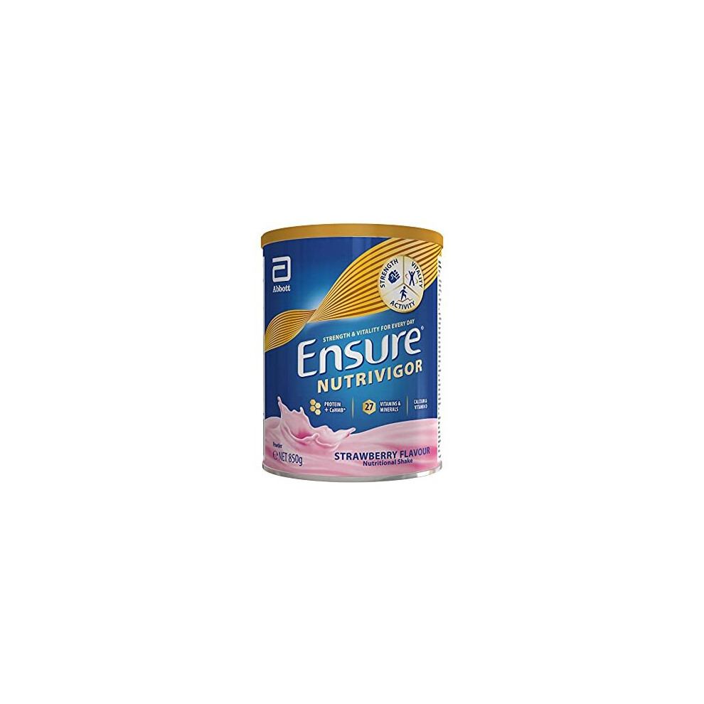 Ensure Nutrivigor Protein Shake | Boost Energy* And Help Support Recovery**| Vitamin D Supplement With Protein, Cahmb And 27 Vitamins And Minerals |