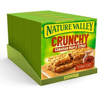Nature Valley Crunchy Canadian Maple Syrup Cereal Bars 5x 42g (Pack of 5, total 25 Bars)