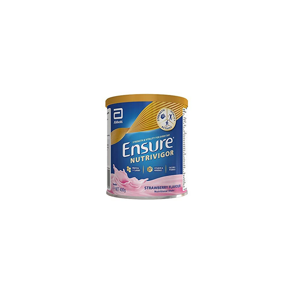 Ensure Nutrivigor Protein Shake | Boost Energy* And Help Support Recovery**| Vitamin D Supplement With Protein, Cahmb And 27 Vitamins And Minerals |