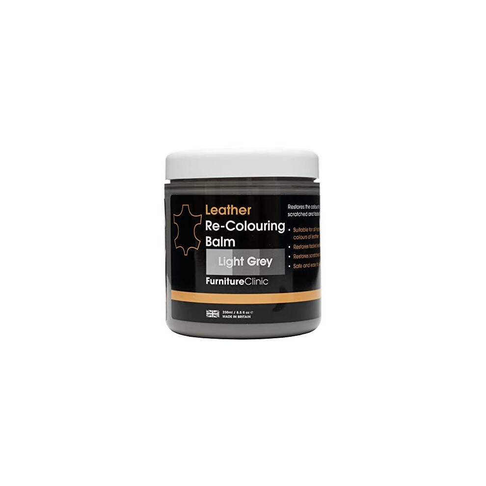 Furniture Clinic Leather Recolouring Balm - Leather Colour Restorer For Sofas, Leather Colour Repair For Faded & Scratched Leather Upholstery, Car 5060202370672