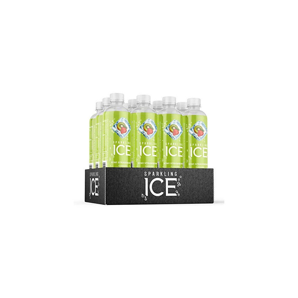 Sparkling Ice Kiwi Strawberry flavour sparkling water with antioxidants and vitamins, No sugar, 500ml Bottles (Pack of 12)