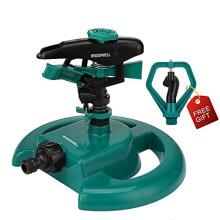 WISDOMWELL Garden Sprinkler Pulsating Long Range Lawn Impact Sprinkler Head With 1/2" Provide 360 ° watering Of Your Garden、farm、nursery and