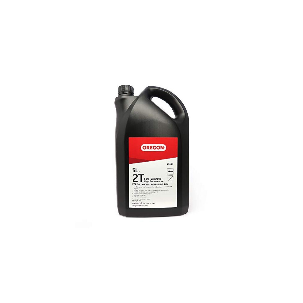 Oregon 2-Stroke Engine Oil, Self-Mixing Partly Synthetic Mineral Oil, Clean Burning, Low Smoke, Low Ash Lubricant, Protects Engine & Improves