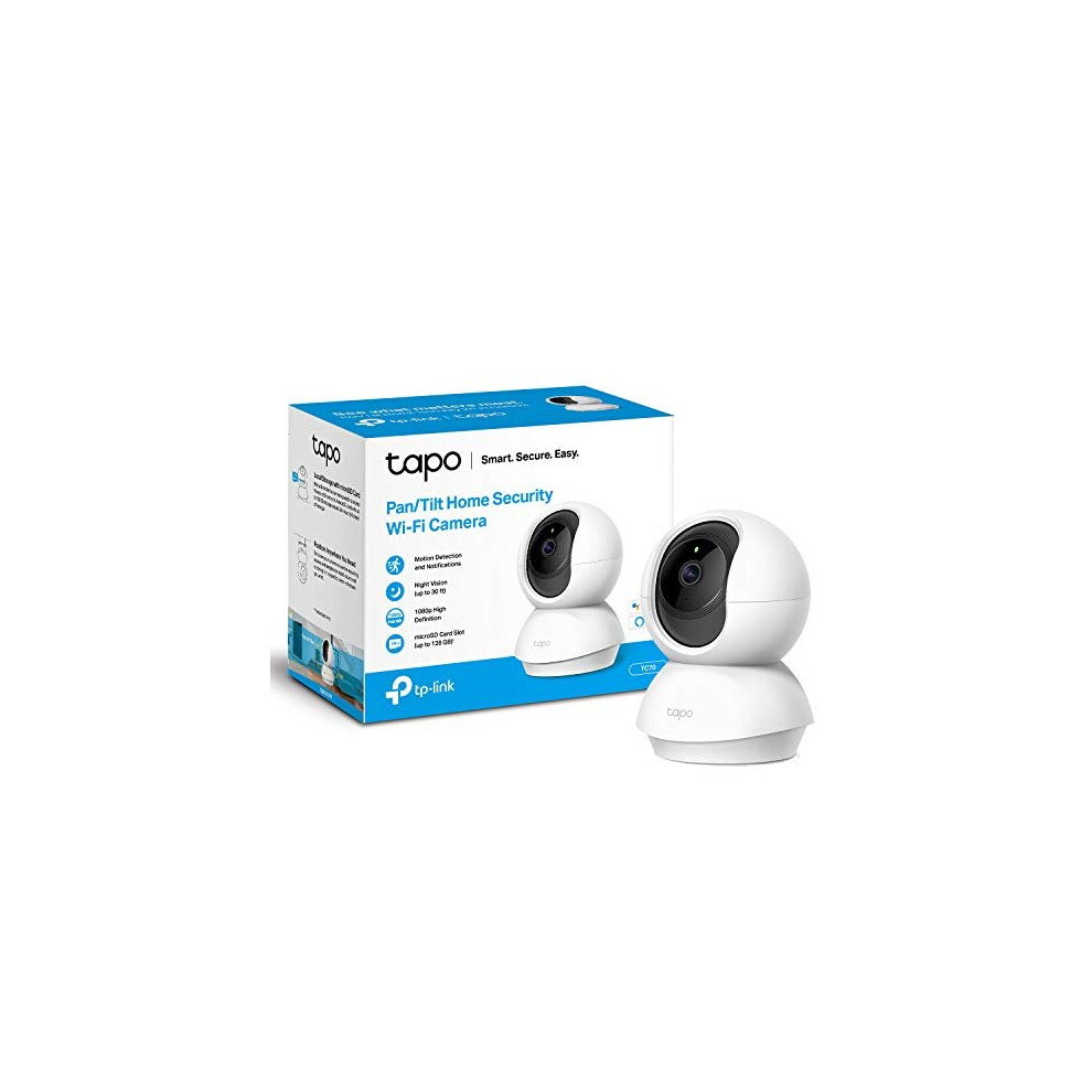 Tp-Link Tapo Pan/Tilt Smart Security Camera, Indoor Cctv, 360Â° Rotational Views, Works With Alexa&Google Home, No Hub Required, 1080P, 2-Way Audio, 4897098681725