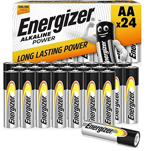 Energizer Energizer AA Batteries, Alkaline Power, 24 Pack, Double A Battery Pack - Amazon Exclusive