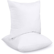 Cuscino di Rivestimento - UTOPIA BEDDING - 65 x 65 cm - Confezione da 2 - Sfoderabile - Sintetico