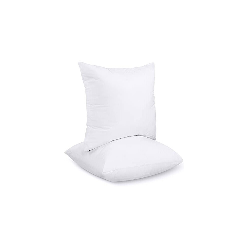 Utopia Bedding Cushion Inner Pads (Pack of 2), 65 x 65 cm (26&quot x 26&quot) Cushion Stuffer Inserts, Hollowfibre Square Pillows (White)