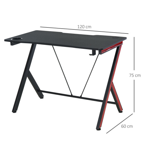 Luxury Durable R Shaped Steel Frame Gaming Desk Study Table Best 1