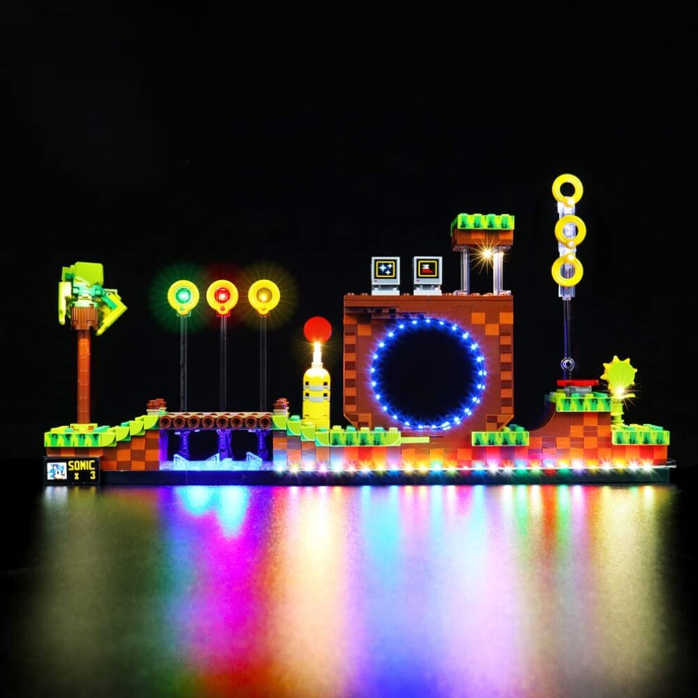 Led Light Set for Lego Sonic Decoration Light Kit for Lego 21331 Sonic Collectable Building Blocks Model Creative Gift Only Light Set - No Model