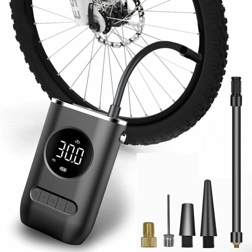 Digital Electric Inflator Pump, Car Tyre Air Compressor Rechargeable 2