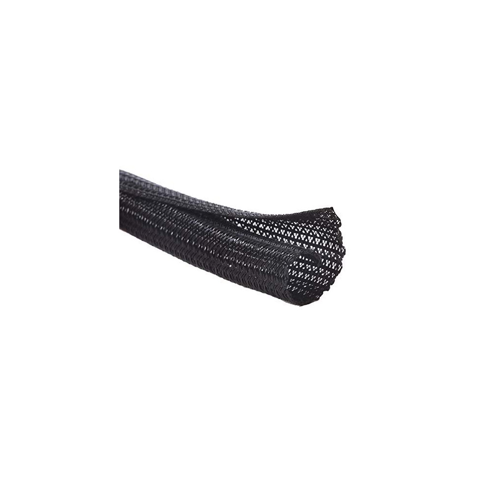 Alex Tech 25Ft - 1/4 Inch Cord Protector Wire Loom Tubing Cable Sleeve Split Sleeving For Usb Cable Power Cord Audio Video Cable Â Protect Cat From 704256862336