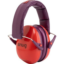 Snug Kids Oorkappen - Geluiddempende Koptelefoon voor Peuters, Kinderen & Volwassenen (Rood)