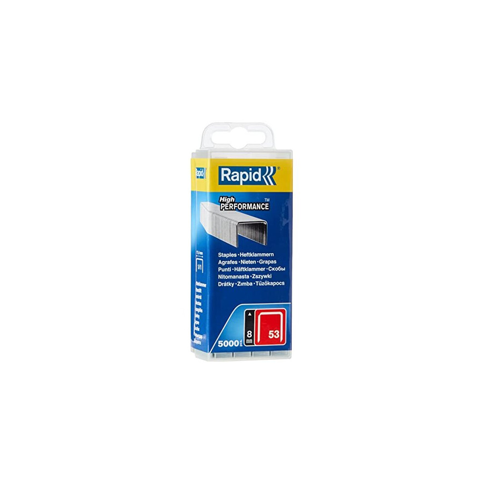 Rapid High Performance Staples, No.53, Leg Length 10 mm, 40303085 - 5000 Pieces