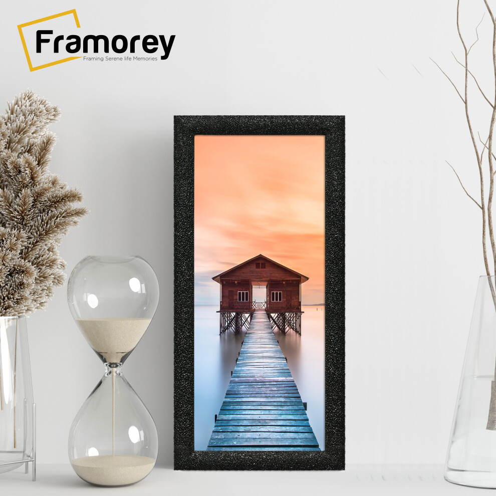 (17x11 Inch) Glitter Sparkle Picture Frame / Black Photo Frames / Stardust Star Photo Frames / Photo Print Frame / Panoramic Modern Poster Frames-image-OPC-P9RCG58-NEW