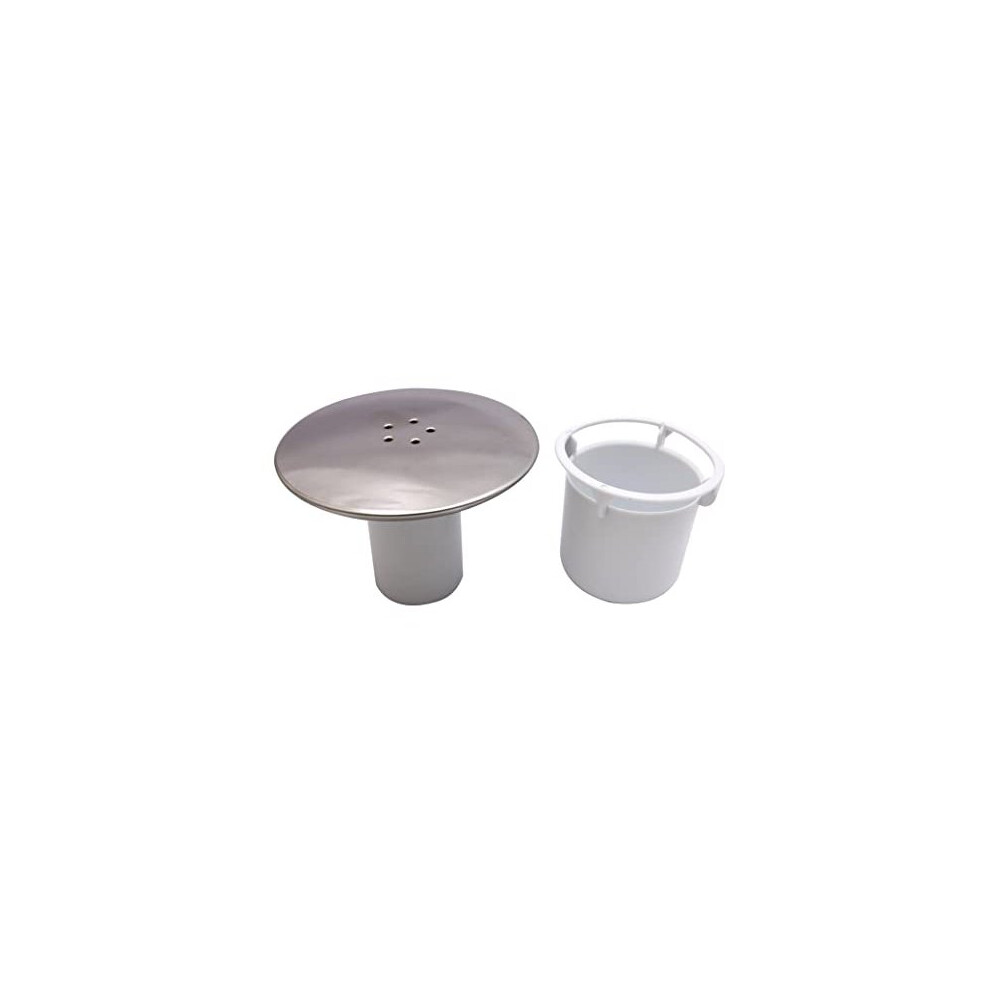 UK Seller Shower Waste Drain Cap Tube/Cup Cover Cubicle 90mm / 115mm Plug Drain Replacement Hole Chrome Finish Fast Flow