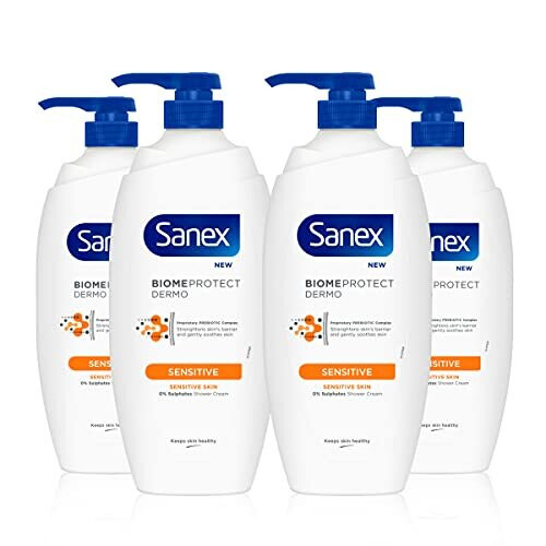 Sanex Sanex BiomeProtect Sensitive Shower Cream 4 x 720ml (4 pack)