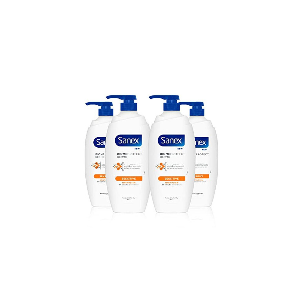 Sanex BiomeProtect Sensitive Shower Cream 4 x 720ml (4 pack)