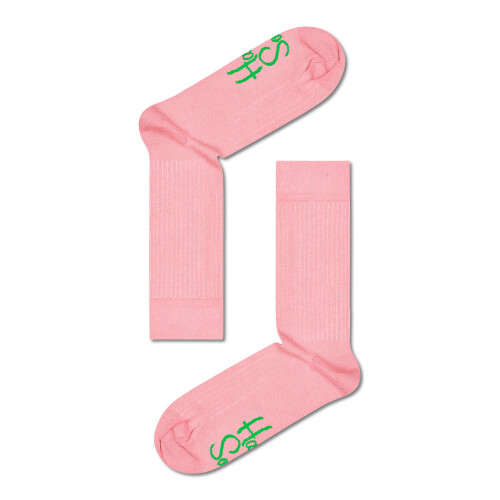 Happy Socks - Crew Socks (Size L) ~ Solid Rib 1
