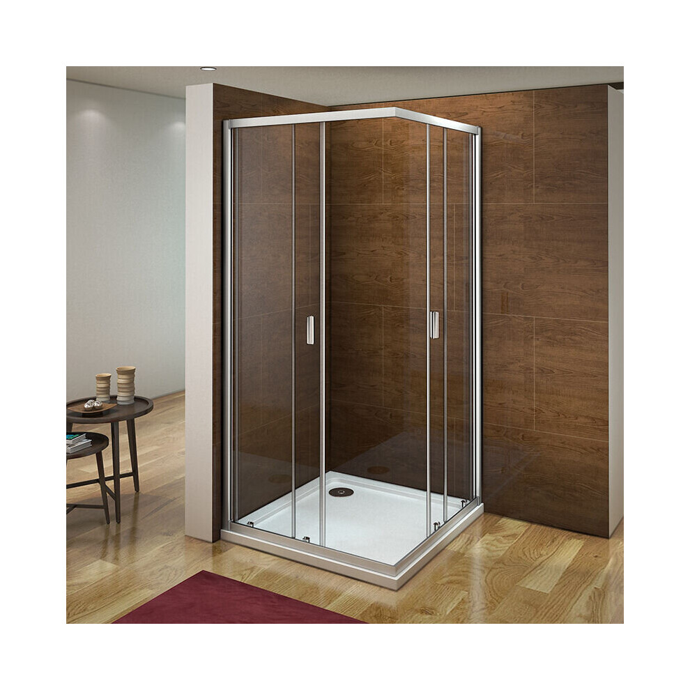 (1000x1000mm) Corner Entry Shower Enclosure Sliding Door Glass