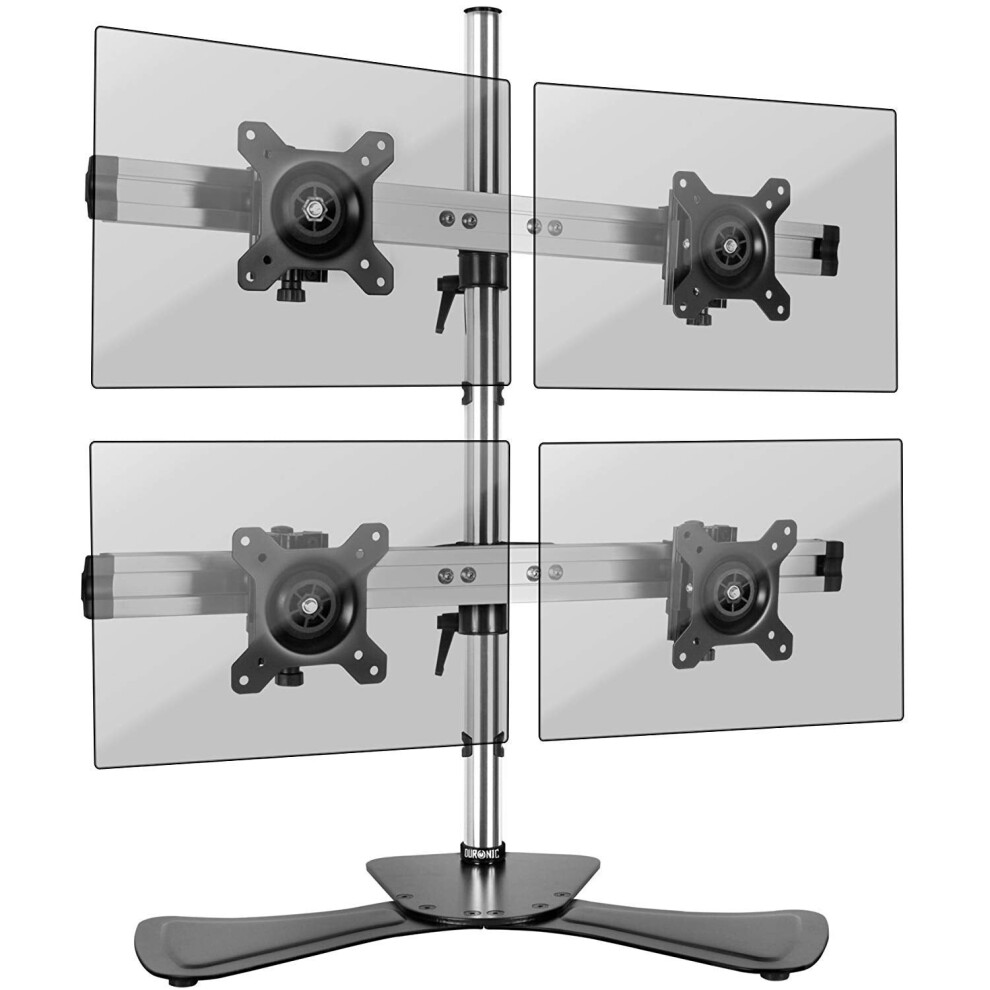 Duronic Dm754 Quad Monitor Stand For Four 15-24 5060184207140