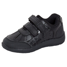 (1 UK) Batman Boys School Shoes Kids DC Comics Kids Black trainers Easy Touch Fastening