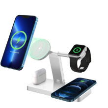 4in1 Magnetic Wireless Charger 15W Foldable Fast Charging Dock Station