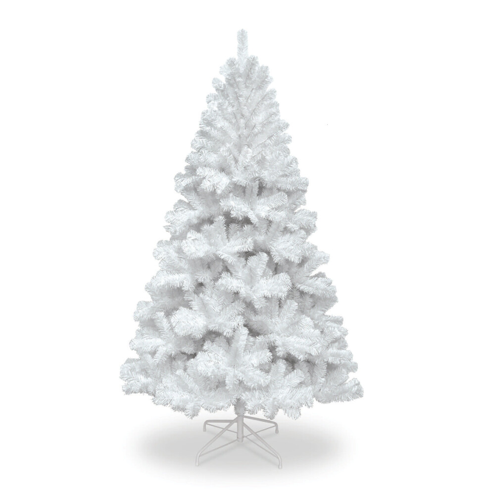 (7ft/210cm) Christmas Tree White Deluxe w/ Storage Bag