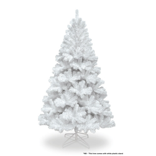 Snow Time (4ft/120cm) Christmas Tree White Deluxe w/ Storage Bag