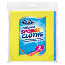 5pk Sponge Cloths Super Absorbent Cellulose Kitchen Surface Cleaning