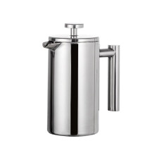 (800 ML) French Press Double Walled Insulated Stainless Steel Coffee Maker Pot With Mesh Filter