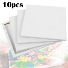 10X Blank Canvas Acrylic Painting Artist Oil Square White 20x20cm