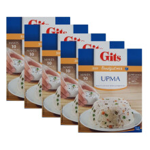 (Pack of 5) GITS Upma 500g  ,No Added Preservative ,Tasty and Healthy ,Authentic Taste, 3 Minute Breakfast ,Instant Upma Mix