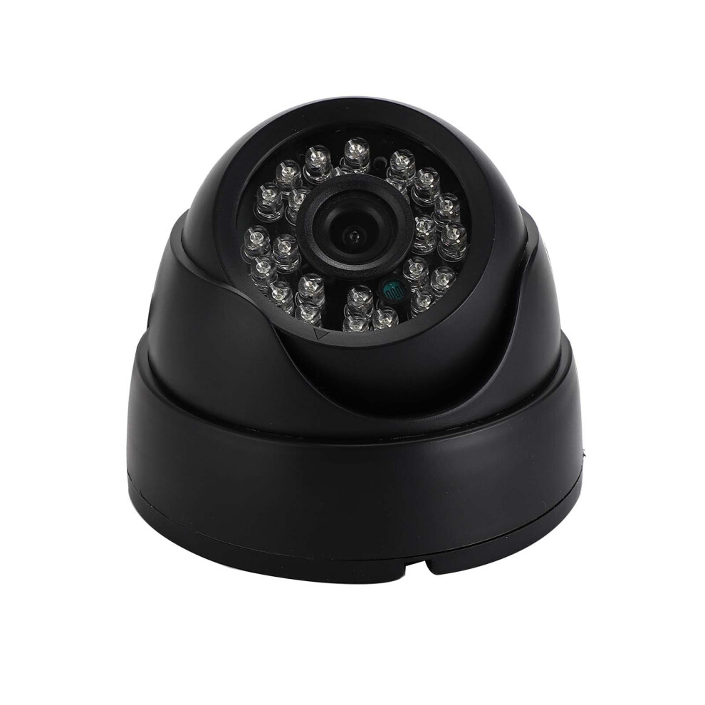 (Black) 24LED Dome Outdoor CCTV Camera System 1200TVL Night Vision FHD 1080P Waterproof