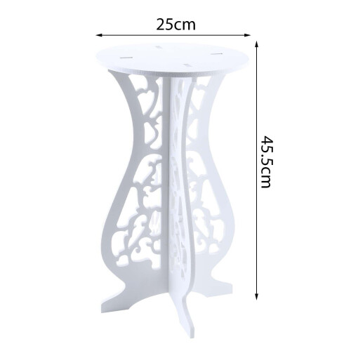 Small Wooden Round Side Table Beside Tea Coffee Lamp Plant Rack Stand Home 1