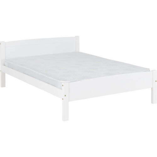 Seconique Amber 4FT 6inch Double Bed Frame Only - White