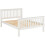 Seconique Monaco 4FT Small Double  High Foot End Bed Frame Only - White 7