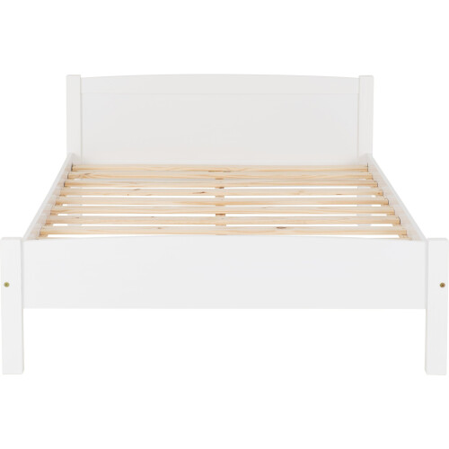 Seconique Amber 4FT 6inch Double Bed Frame Only - White 2