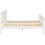 Seconique Monaco 4FT Small Double  High Foot End Bed Frame Only - White 5