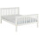 Seconique Monaco 4FT Small Double  High Foot End Bed Frame Only - White 1