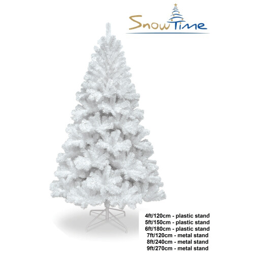 Snow Time (8ft/240cm) Christmas Tree White Spruce 4ft 5ft 6ft 7ft 8ft 9ft 2
