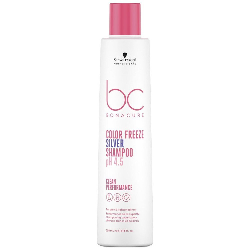 (250ml) Bonacure  Clean Color Freeze Silver Shampoo