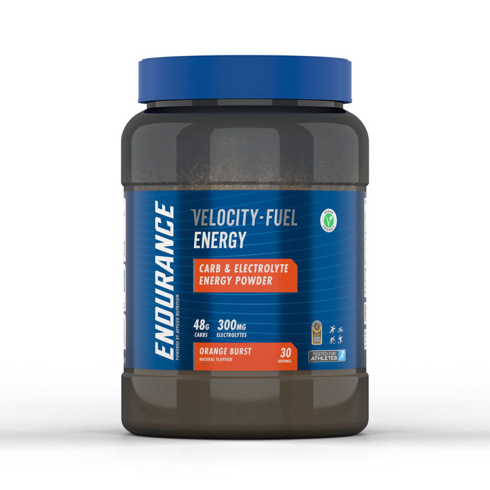 Applied Nutrition Orange ( Burst) Endurance Velocity Fuel Energy - High Carbohydrate And Electrolyctes Energy Drink Powder By 1.5Kg - 30 Servings
