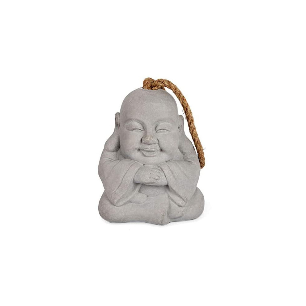 Carousel Home and Gifts Buddha Doorstop With Jute Handle - Novelty Door Stop