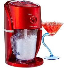 Andrew James Ice Crusher Slush Machine | Electric Crushed Ice Maker for Slushies Cocktails & Smoothies for Home Use | Stylish Retro Design | 1L B