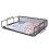 Exerz Letter Trays 2pcs Stackable Paper Sorter/ Desk Organiser/ File Tray for Desk - Wire Mesh Metal File Rack - Office, School, Home Study - EX6 4